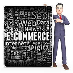 Image showing Ecommerce Sign Represents Online Business And Biz