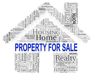 Image showing Property For Sale Shows Real Estate And Display