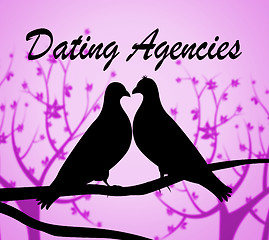 Image showing Dating Agencies Means Network Internet And Romance