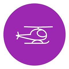 Image showing Helicopter line icon.