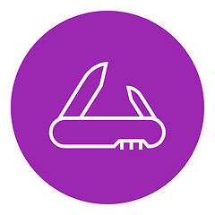 Image showing Jackknife line icon.