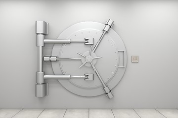 Image showing Bank vault door.