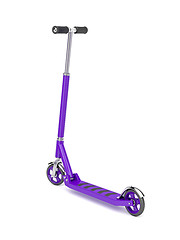 Image showing Purple push scooter