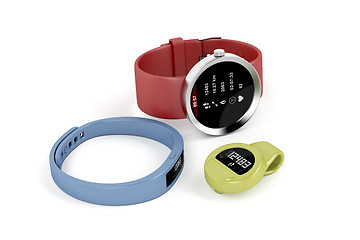 Image showing Smartwatch and activity trackers