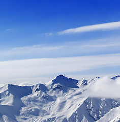 Image showing High mountains in winter