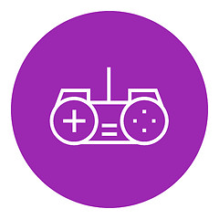 Image showing Joystick line icon.