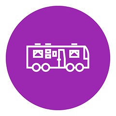 Image showing Motorhome line icon.