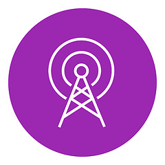 Image showing Antenna line icon.