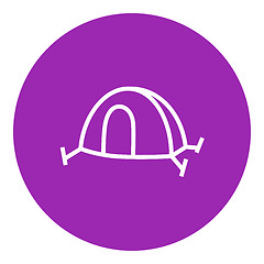 Image showing Tent line icon.