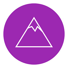 Image showing Mountain line icon.