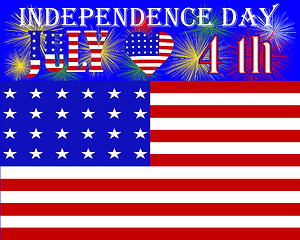 Image showing US Independence Day