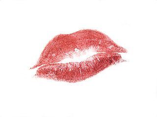 Image showing Lipstick kiss mark