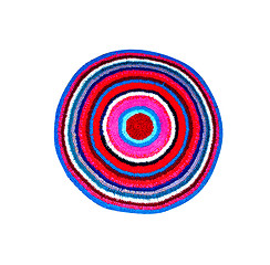 Image showing rug round knitted