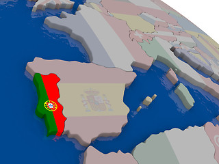 Image showing Portugal with flag