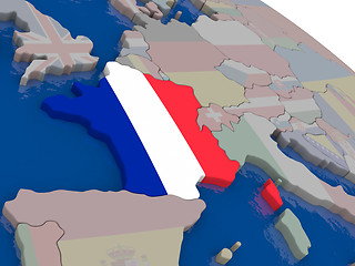 Image showing France with flag