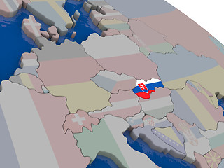 Image showing Slovakia with flag