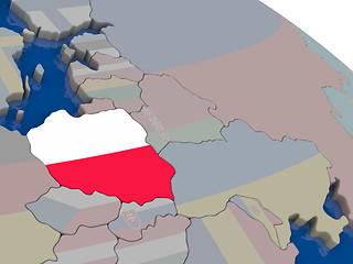 Image showing Poland with flag