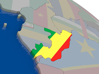 Image showing Congo with flag