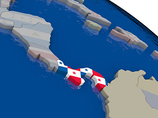 Image showing Panama with flag