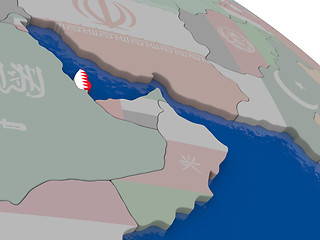 Image showing Qatar with flag