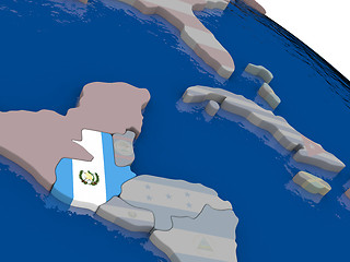 Image showing Guatemala with flag