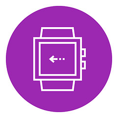 Image showing Smartwatch line icon.