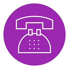 Image showing Telephone line icon.