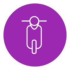 Image showing Scooter line icon.