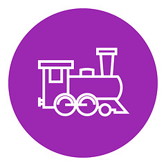 Image showing Train line icon.