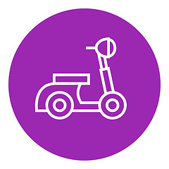 Image showing Scooter line icon.