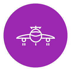 Image showing Airplane line icon.