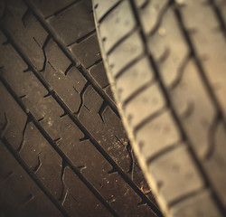 Image showing car tire wheel backdrop