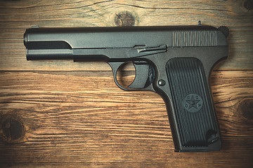 Image showing vintage Soviet Russian handgun
