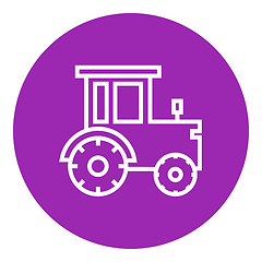 Image showing Tractor line icon.