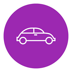 Image showing Car line icon.