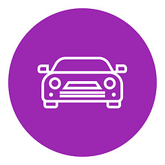 Image showing Car line icon.