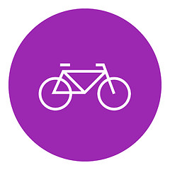 Image showing Bicycle line icon.