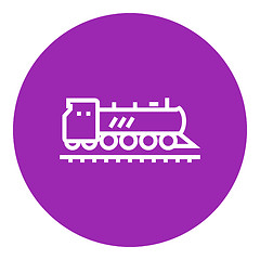 Image showing Train line icon.