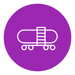 Image showing Railway cistern line icon.