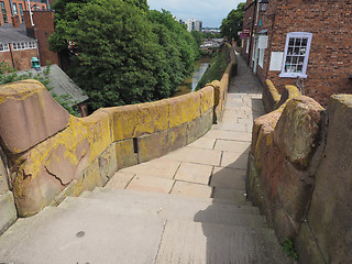 Image showing Roman city walls in Chester