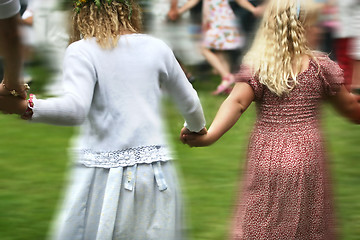 Image showing Dancing girls
