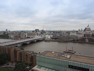 Image showing Aerial view of London