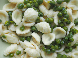 Image showing Orecchiette pasta with chickpeas