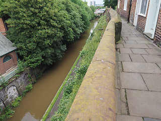 Image showing Roman city walls in Chester