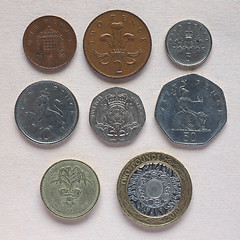 Image showing GBP Pound coins