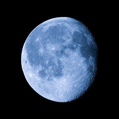 Image showing Waning gibbous moon