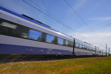 Image showing Fast passenger train