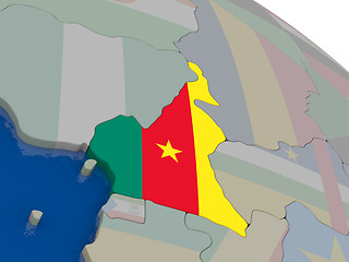 Image showing Cameroon with flag