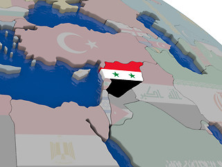 Image showing Syria with flag