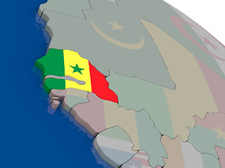 Image showing Senegal with flag